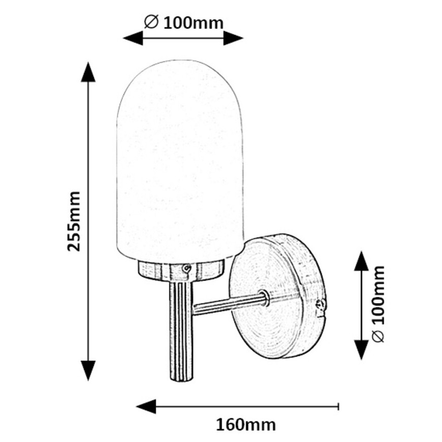 Rabalux - Applique da bagno 1xE14/10W/230V IP44 bronzo