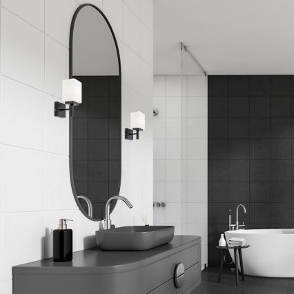 Rabalux - Applique da bagno 1xE14/10W/230V IP44 nero