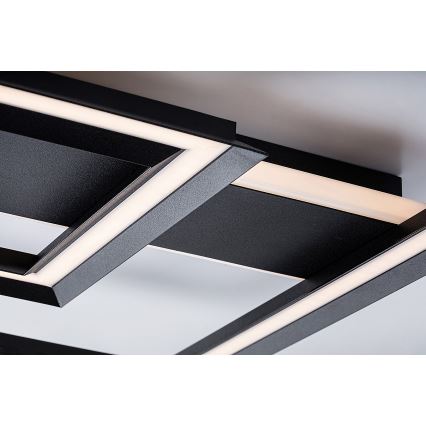 Rabalux - Plafoniera LED/48W/230V 3000K nero 48,5x48,5 cm