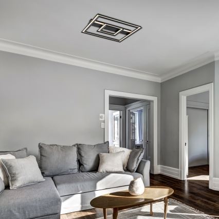 Rabalux - Plafonnier LED/48W/230V 3000K noir 48,5x48,5 cm