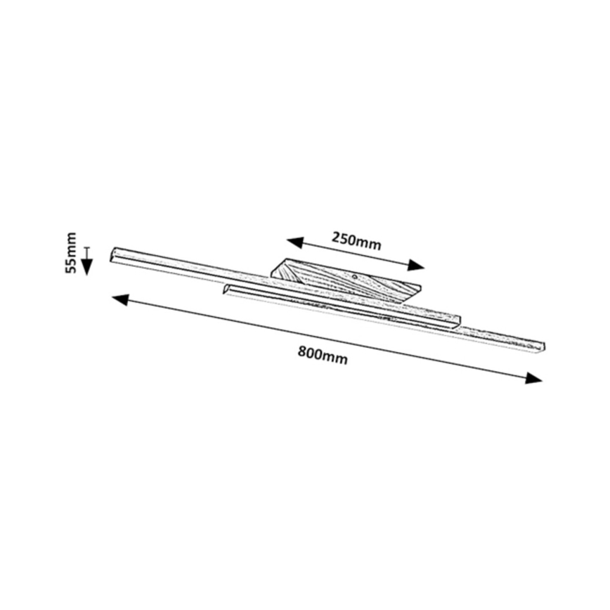 Rabalux - Plafonnier LED/21W/230V 4000K hêtre