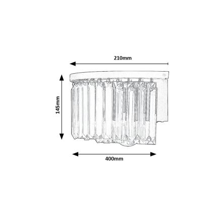 Rabalux - Applique murale 1xE27/25W/230V
