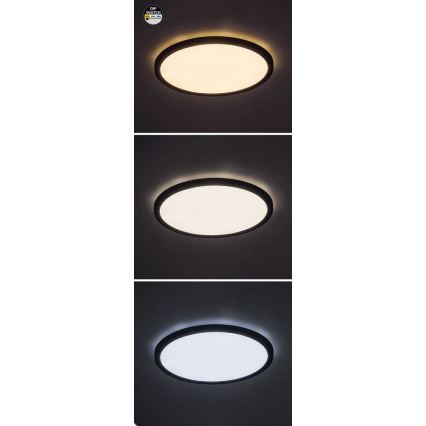 Rabalux - Lampada da soffitto LED 36W 230V 3000/4000/6000K diam. 40 cm nero