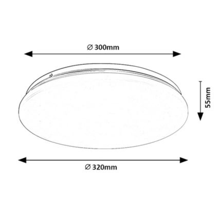 Rabalux - Plafoniera LED LED/18W/230V 3000K 32 cm