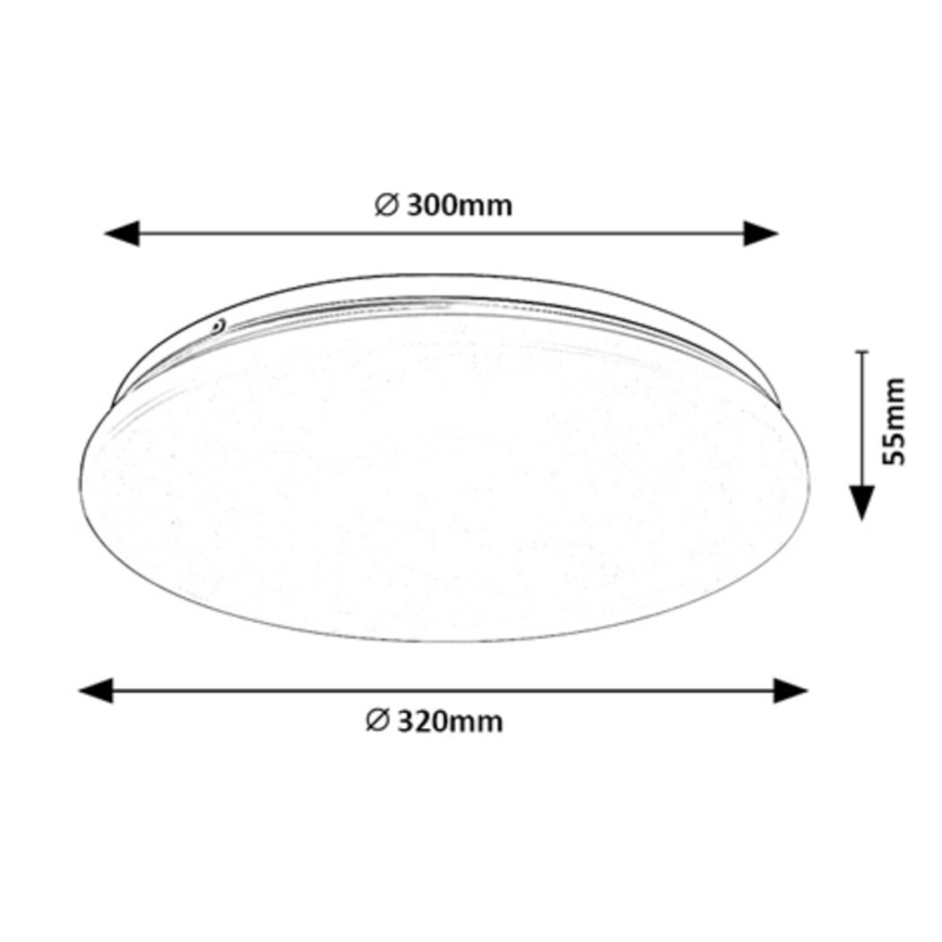 Rabalux - Plafoniera LED LED/18W/230V 3000K 32 cm