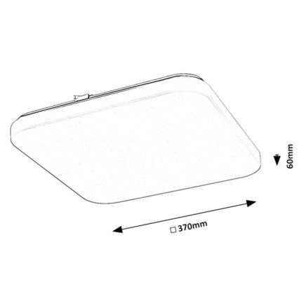 Rabalux - Lampada da soffitto LED/24W/230V 3000K 37x37 cm