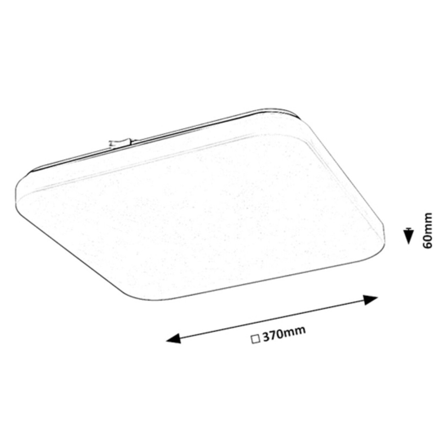 Rabalux - Lampada da soffitto LED/24W/230V 3000K 37x37 cm
