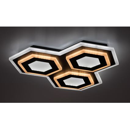 Rabalux - Plafonnier à intensité variable LED/72W/230V 3000/6000K 41,5x41,5 cm + Télécommande
