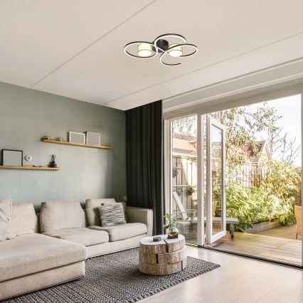 Rabalux - Plafonnier LED 38 W, 230 V, 4000 K, longueur 60 cm