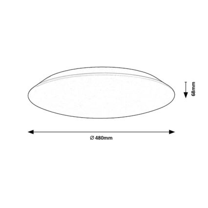 Rabalux - Plafoniera LED LED/45W/230V 4000K 48 cm