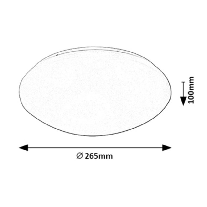Rabalux - Plafoniera LED con un sensore LED/12W/230V IP44 4000K