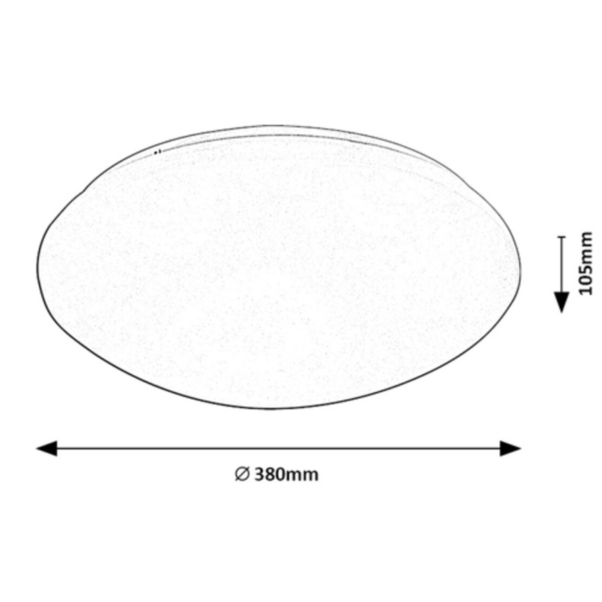 Rabalux - Plafoniera LED con sensore LED/24W/230V IP44 4000K diametro 38 cm