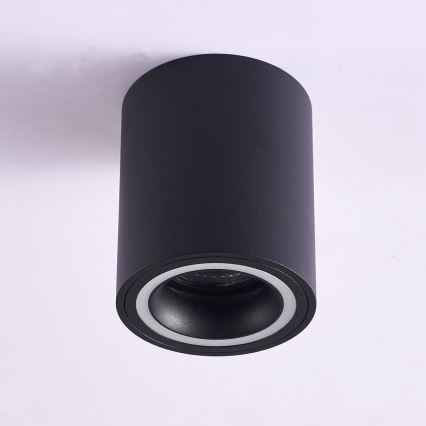 Rabalux - Faretto 1xGU10/25W/230V arrotondato nero