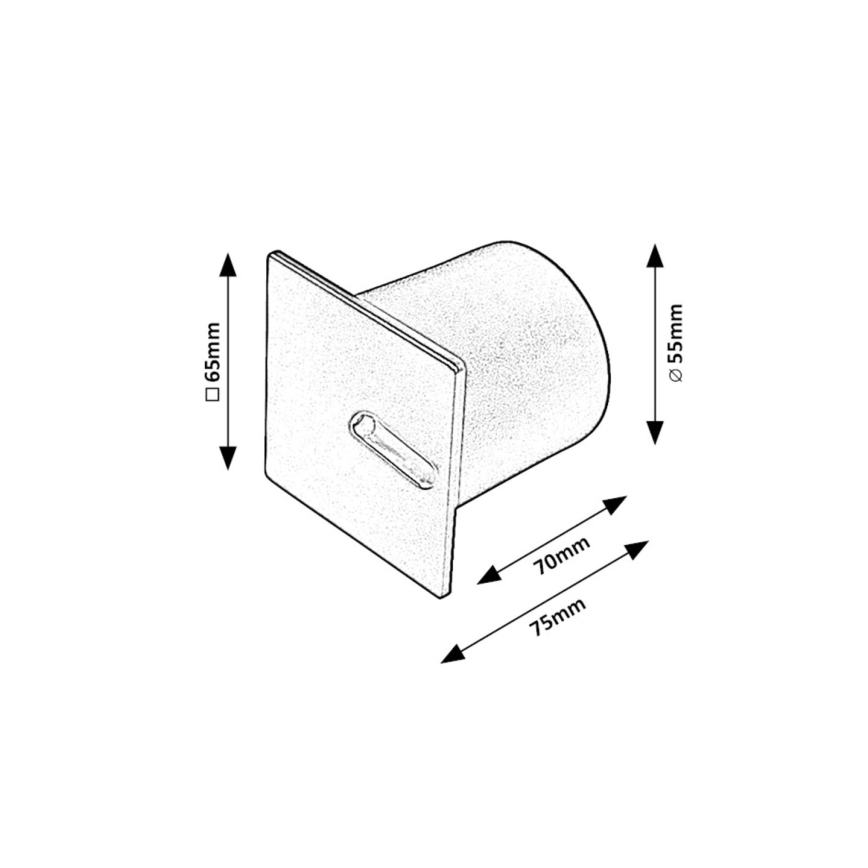 Rabalux - Spot d'escalier LED LED/3W/230V blanc