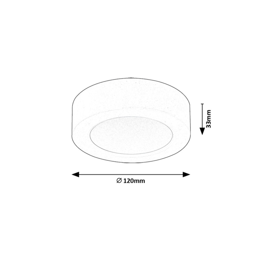 Rabalux - LED-Deckenleuchte LED/7W/230V 4000K d 12 cm weiß
