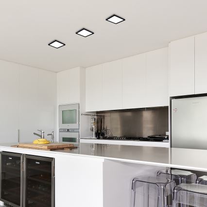 Rabalux - LED-Deckenleuchte LED/24W/230V 4000K 22x22 cm schwarz