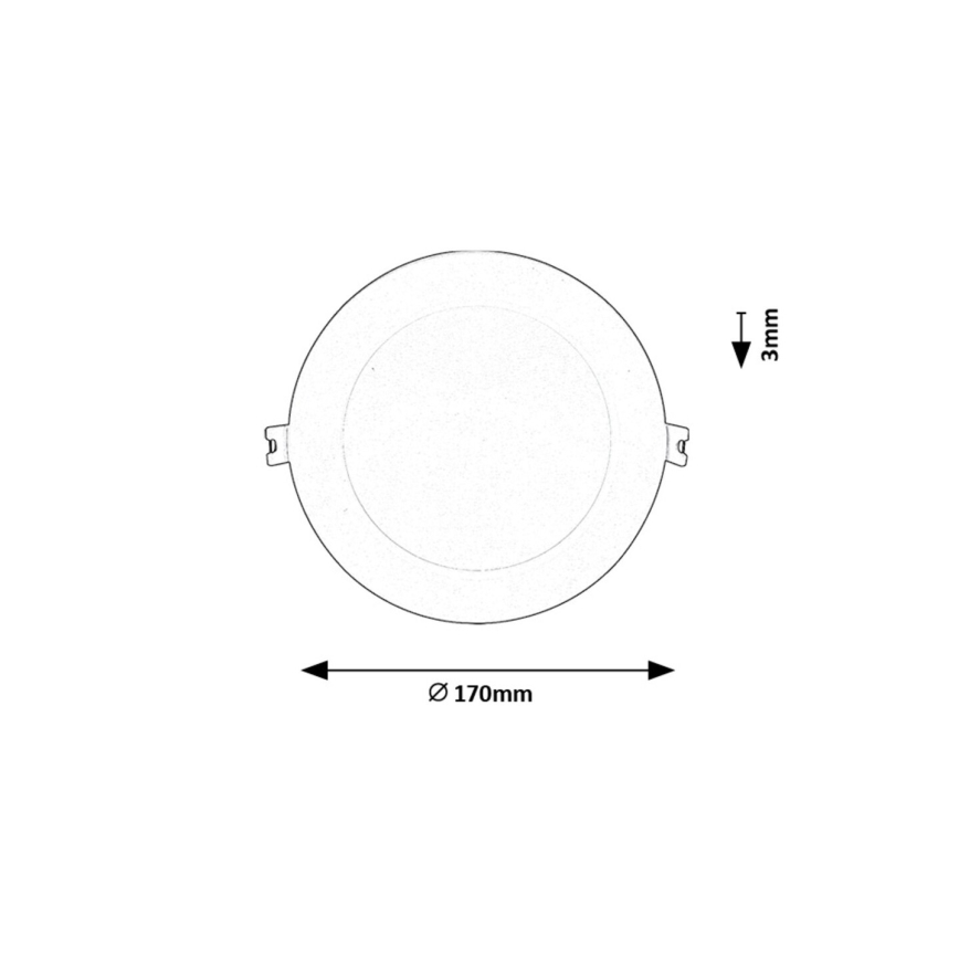 Rabalux - Spot encastrable LED/12W/230V d. 17 cm blanc