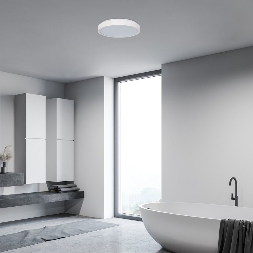 Rabalux - Plafoniera LED da bagno LED/18W/230V IP44 4000K diametro 25 cm bianco
