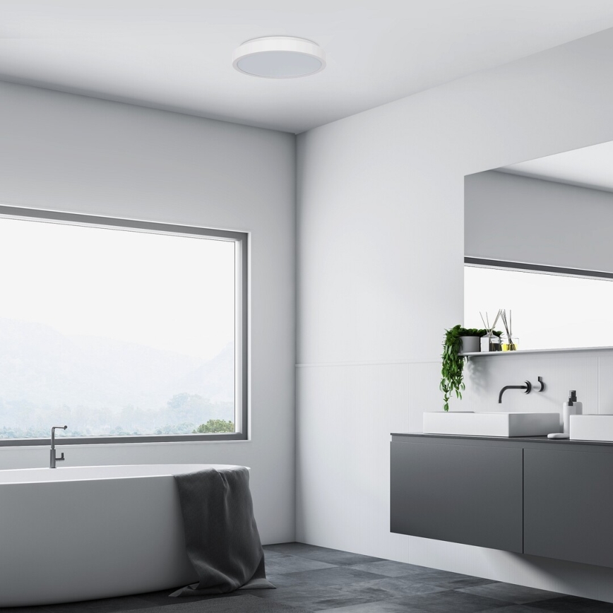 Rabalux - Plafonnier salle de bain LED/36W/230V IP44 4000K d. 35 cm blanc