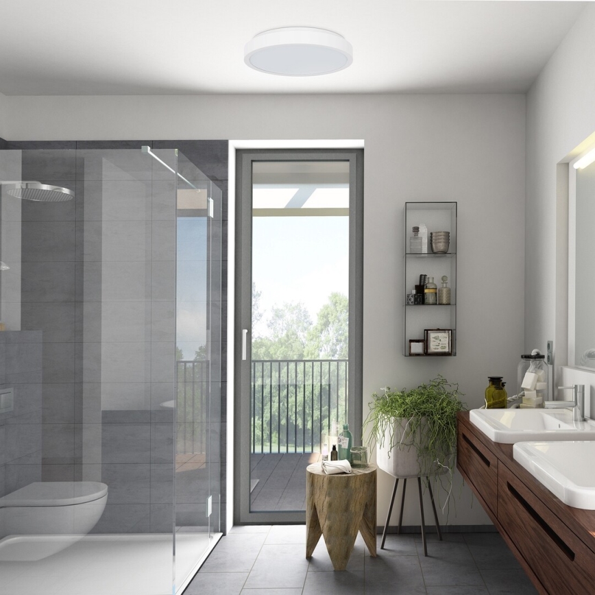 Rabalux - Plafoniera LED da bagno LED/48W/230V IP44 4000K diametro 42 cm bianco