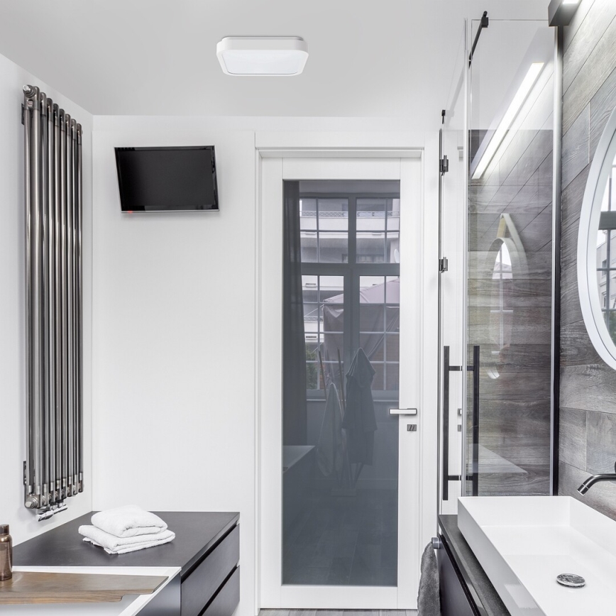 Rabalux - Plafoniera LED da bagno LED/18W/230V IP44 4000K 25x25 cm bianco
