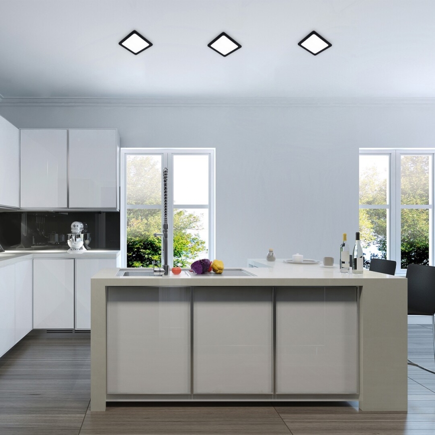 Rabalux - LED-Einbauleuchte LED/3W/230V 9x9 cm schwarz