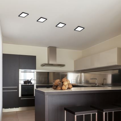 Rabalux - Spot encastrable LED/6W/230V 12x12 cm noir
