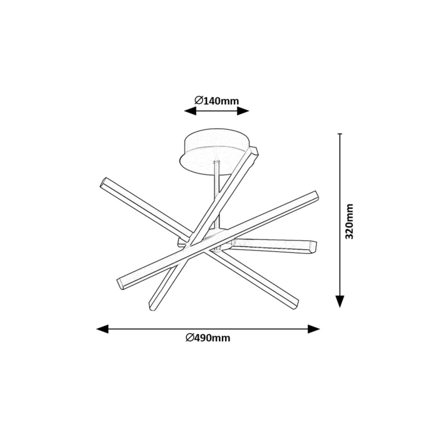Rabalux - Lampadario a sospensione con supporto rigido LED LED/30W/230V 4000K