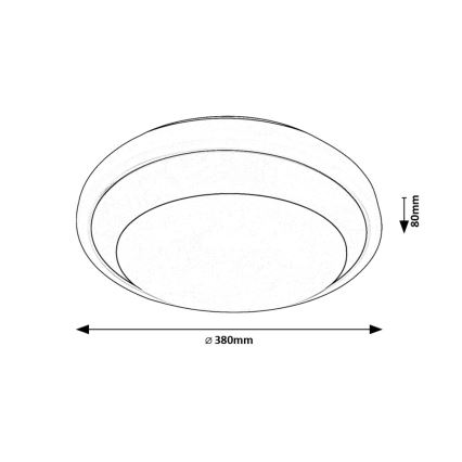 Rabalux - Plafoniera LED LED/24W/230V 4000K diametro 38 cm