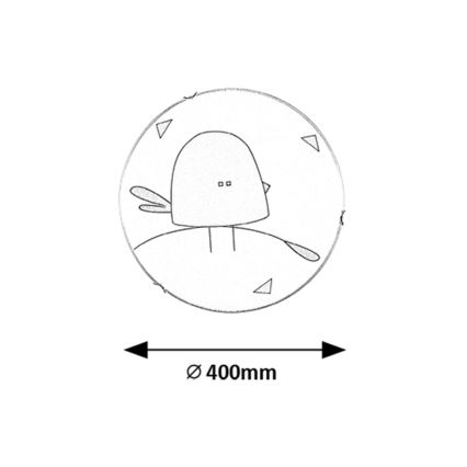 Rabalux - Plafonnier pour chambre d'enfant 2xE27/60W/230V Ø 40 cm