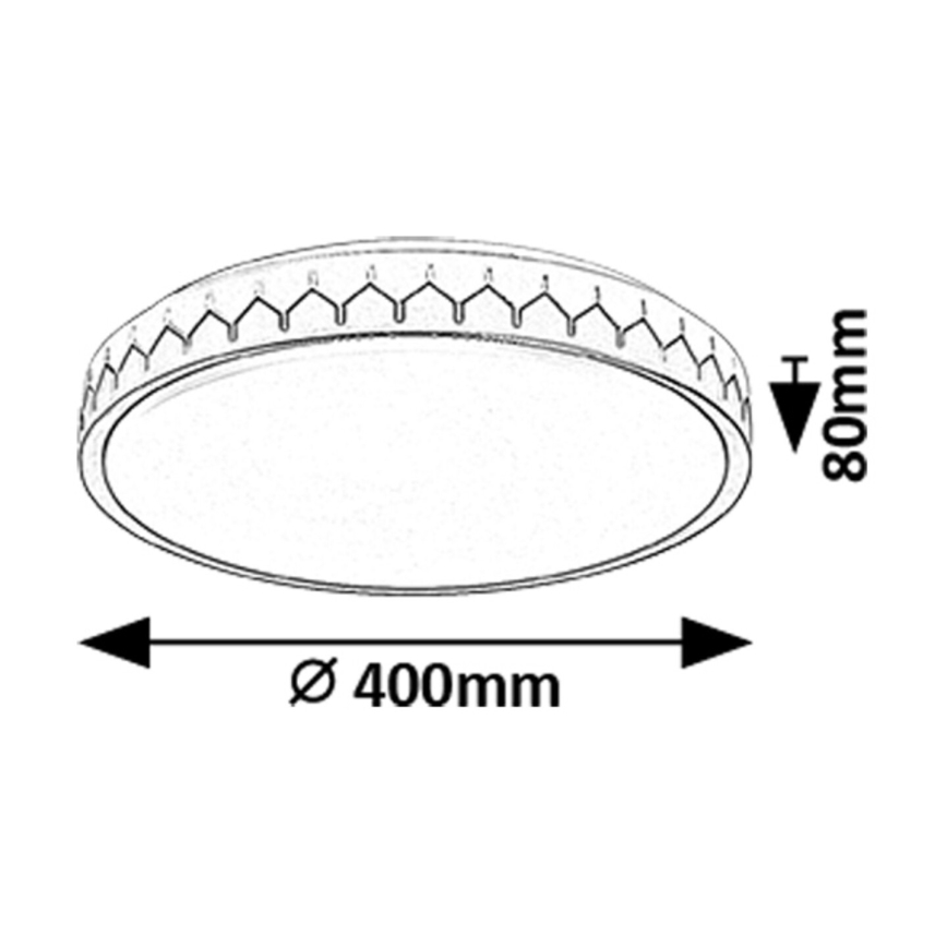 Rabalux - Plafoniera LED dimmerabile LED/24W/230V 3000-6500K + telecomando