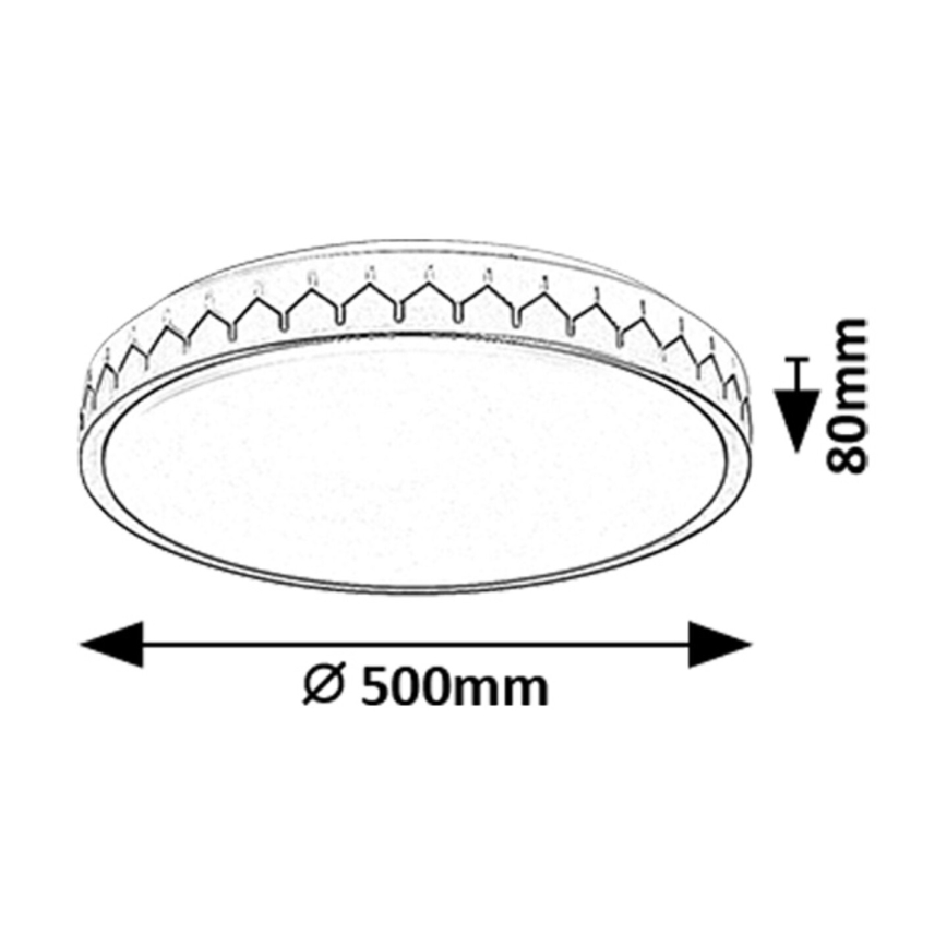 Rabalux - Plafoniera LED dimmerabile LED/48W/230V 3000-6500K + telecomando