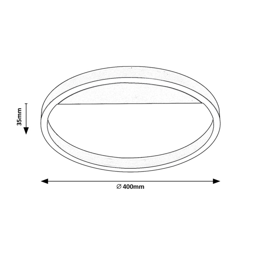 Rabalux - Plafoniera LED/20W/230V dorata Ø 40 cm