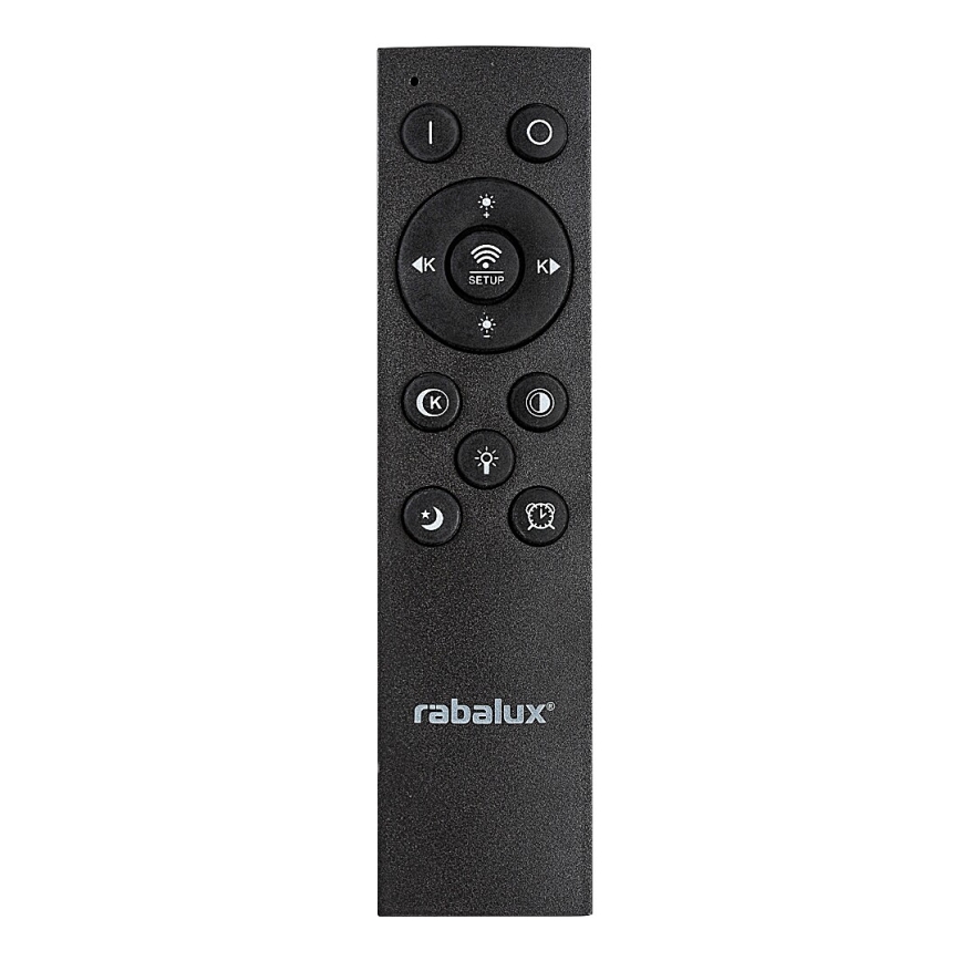 Rabalux - dimmbare LED-Deckenleuchte LED/56W/230V 3000/4000/6000K matt-chrom/schwarz + Fernbedienung Ø 45 cm