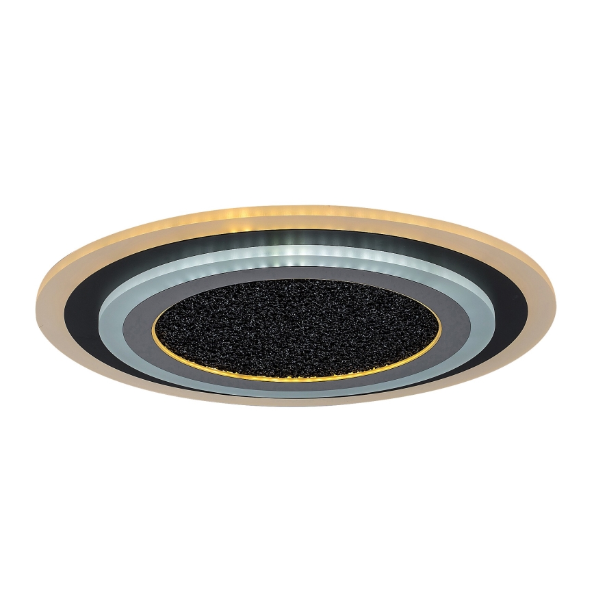 Rabalux - dimmbare LED-Deckenleuchte LED/56W/230V 3000/4000/6000K schwarz + Fernbedienung Ø 45 cm