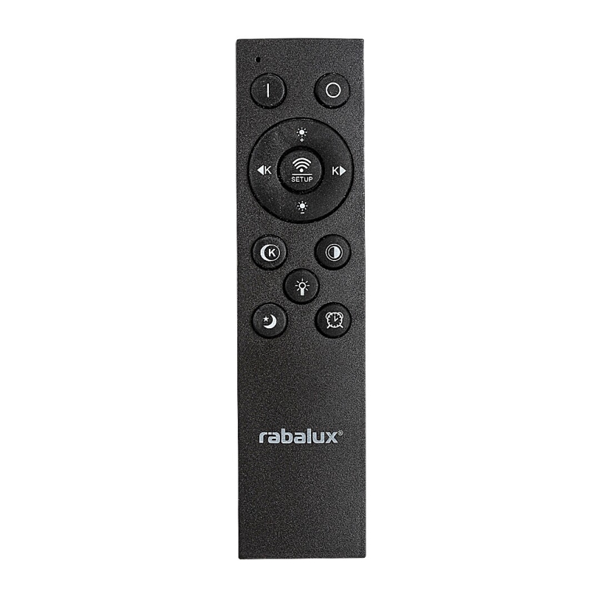 Rabalux - dimmbare LED-Deckenleuchte LED/56W/230V 3000/4000/6000K schwarz + Fernbedienung Ø 45 cm