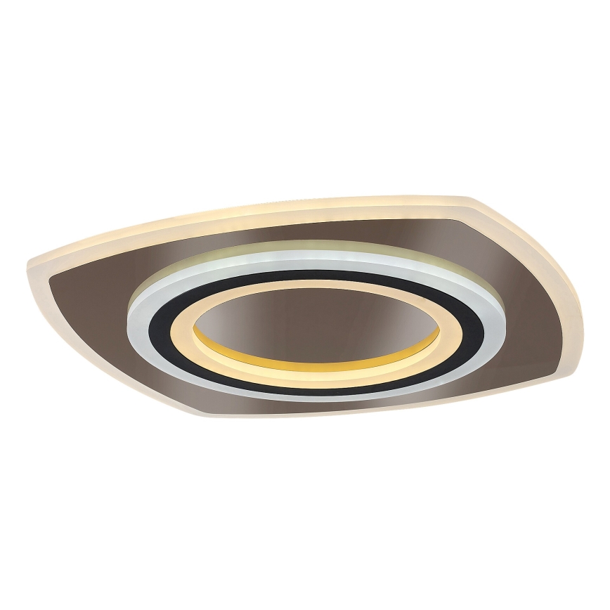 Rabalux - Dimmbare LED-Deckenleuchte LED/60W/230V 3000/4000/6000K matt Chrom/schwarz + Fernbedienung