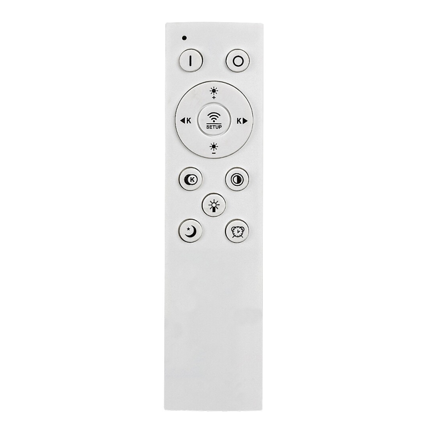 Rabalux - Dimmbare LED-Deckenleuchte LED/60W/230V 3000/4000/6000K matt Chrom/schwarz + Fernbedienung