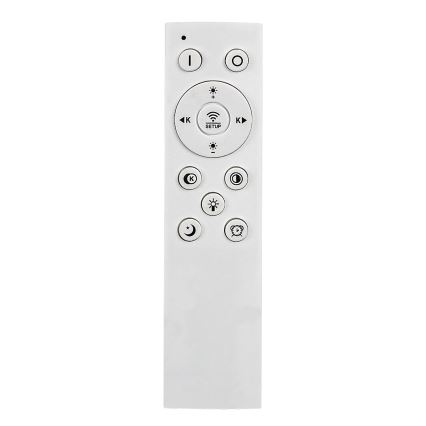 Rabalux - Plafoniera dimmerabile LED/60W/230V 3000/4000/6000K cromo opaco/nero + telecomando 48x48 cm