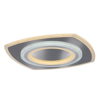 Rabalux - Dimmbare LED-Deckenleuchte LED/60W/230V 3000/4000/6000K mattchrom + Fernbedienung 48x48 cm
