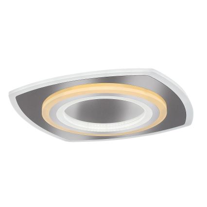 Rabalux - Dimmbare LED-Deckenleuchte LED/60W/230V 3000/4000/6000K mattchrom + Fernbedienung 48x48 cm
