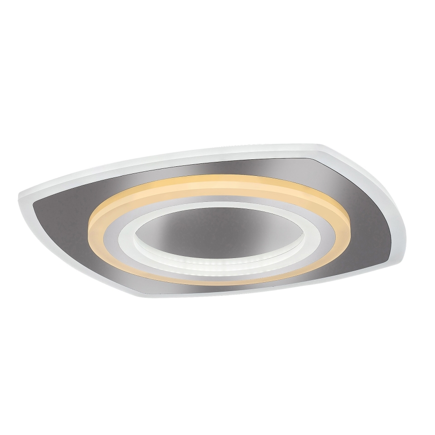 Rabalux - Dimmbare LED-Deckenleuchte LED/60W/230V 3000/4000/6000K mattchrom + Fernbedienung 48x48 cm