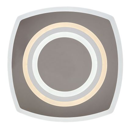 Rabalux - Plafonnier LED dimmable 60 W/230 V 3000/4000/6000 K, finition chrome mat + télécommande, 48x48 cm