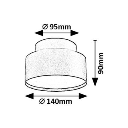 Rabalux - Plafoniera LED 24W/230V 3000K, bianco, Ø 14 cm