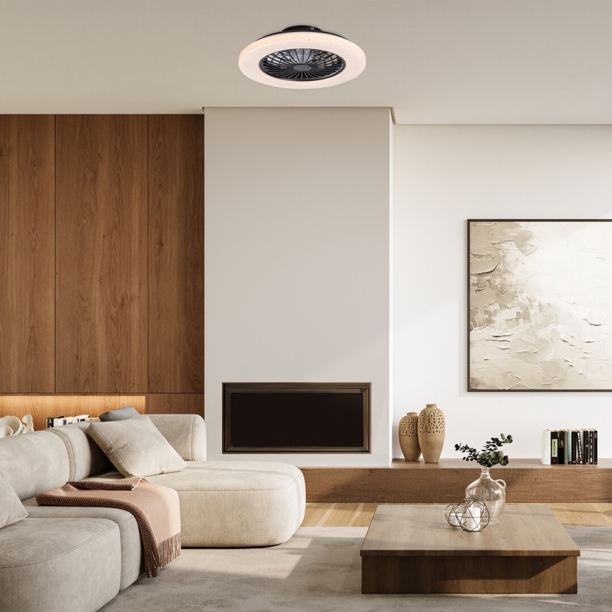 Rabalux - Plafonnier à intensité variable avec ventilateur LED/48W/230V 3000-6500K + Télécommande