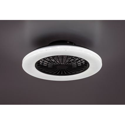 Rabalux - Plafonnier à intensité variable avec ventilateur LED/48W/230V 3000-6500K + Télécommande