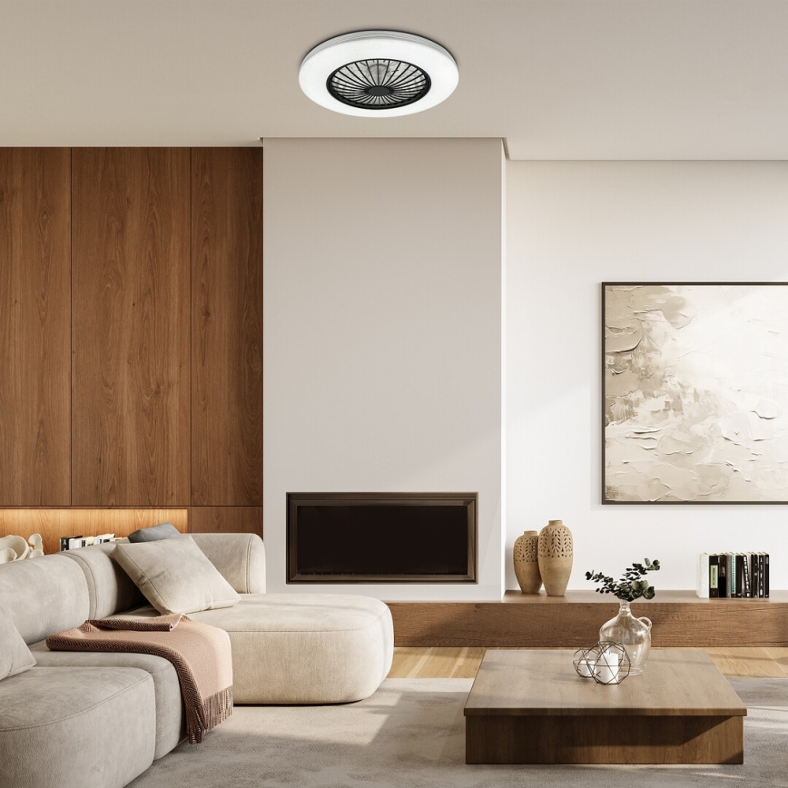 Rabalux - LED dimmbares Deckenleuchte mit Ventilator LED/48W/230V 3000-6500K + Fernbedienung