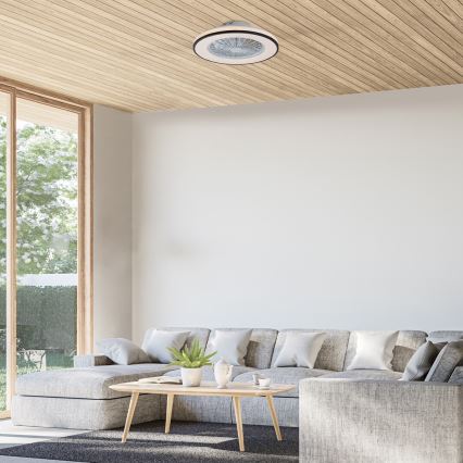 Rabalux - Plafonnier à intensité variable avec ventilateur LED/48W/230V 3000-6500K + Télécommande