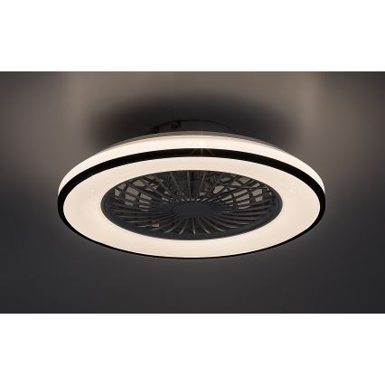 Rabalux - Plafonnier à intensité variable avec ventilateur LED/48W/230V 3000-6500K + Télécommande