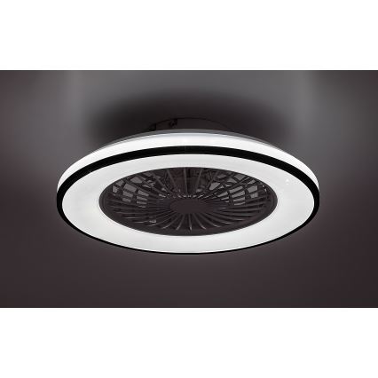 Rabalux - Plafonnier à intensité variable avec ventilateur LED/48W/230V 3000-6500K + Télécommande